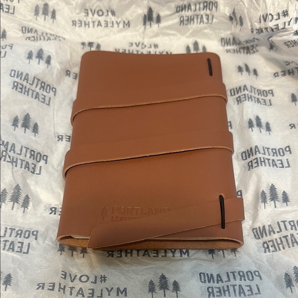 Portland Leather wrapped notebook